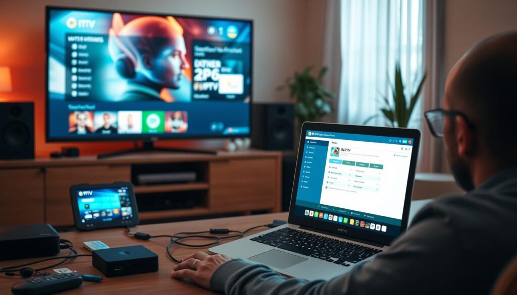 إعداد قوائم IPTV على الأجهزة