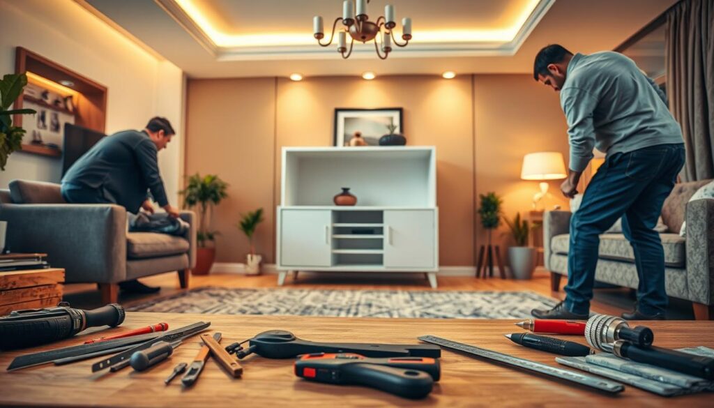 الجودة العالية في تركيب الأثاث