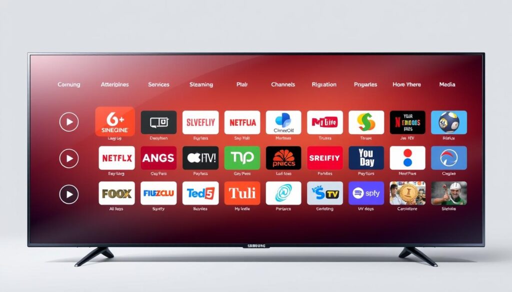تطبيقات البث على تلفزيون سامسونج