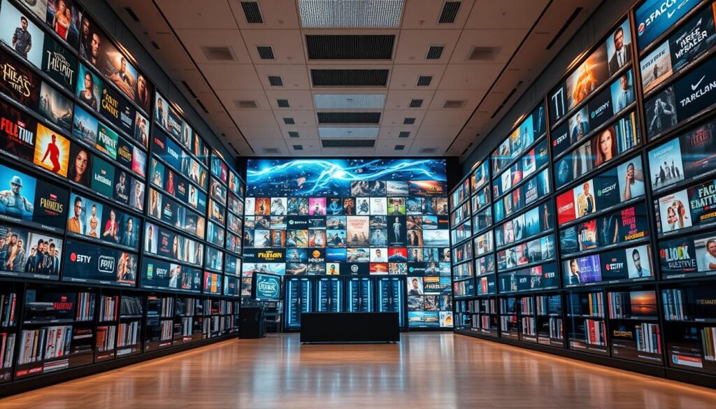 مكتبة ضخمة من القنوات والأفلام