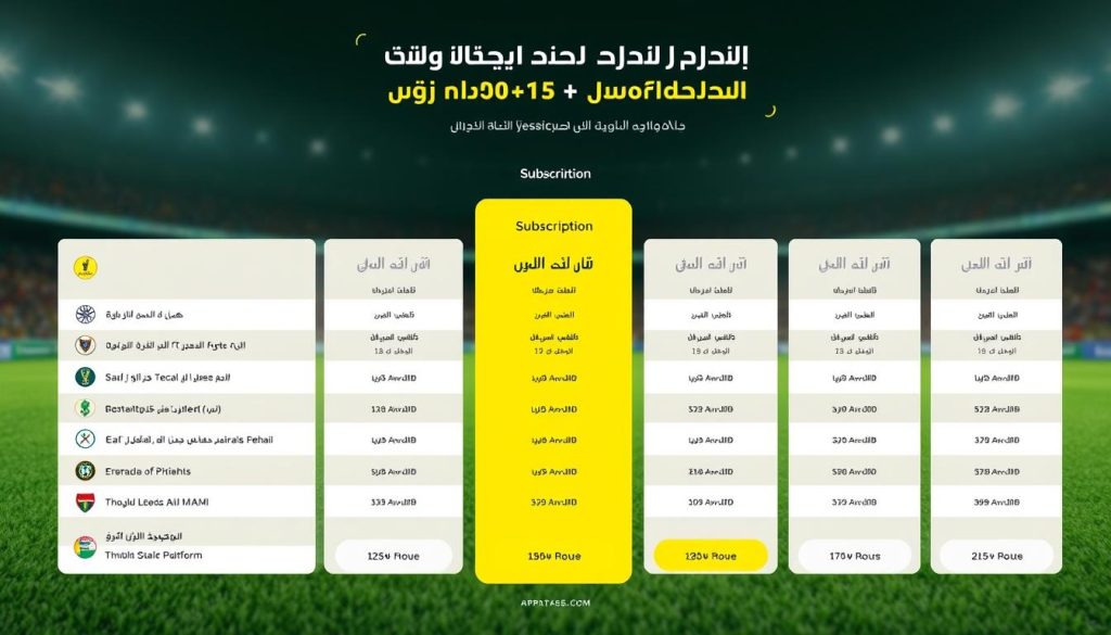 باقات اشتراك منصة ثمانية لمشاهدة دوري روشن 2025