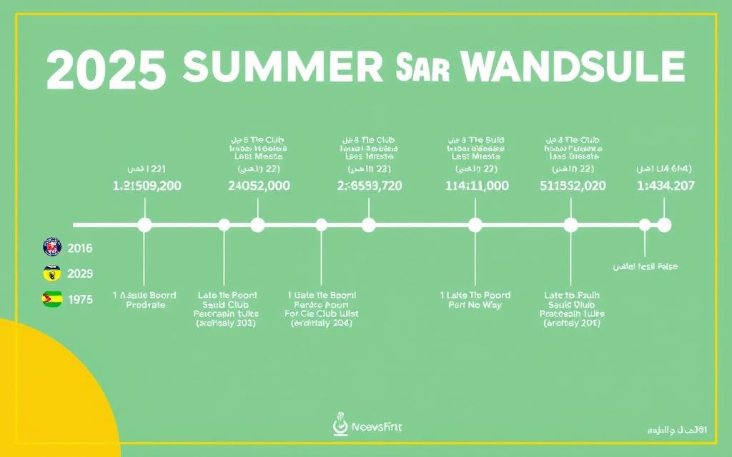 جدول زمني للانتقالات الصيفية للاندية السعودية 2025 جدول زمني للانتقالات الصيفية للاندية السعودية 2025