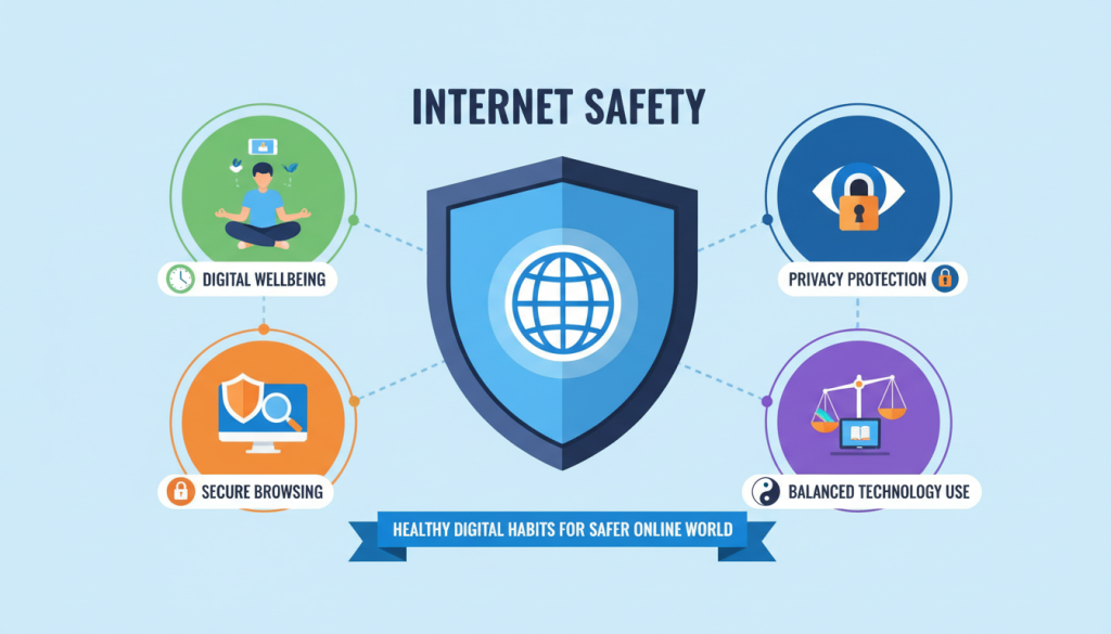 رسم توضيحي للاستخدام المسؤول للإنترنت في سياق أضخم مكتبة أفلام إباحية للبالغين رسم توضيحي للاستخدام المسؤول للإنترنت في سياق أضخم مكتبة أفلام إباحية للبالغين