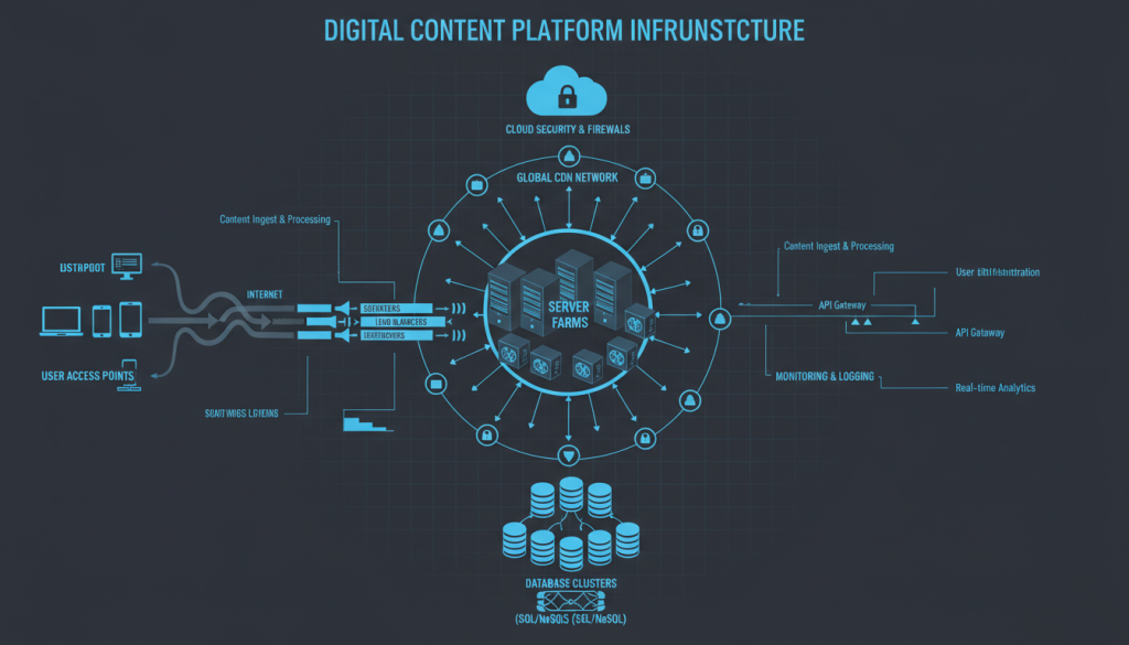 رسم توضيحي للبنية التحتية التقنية لأضخم مكتبة أفلام إباحية للبالغين رسم توضيحي للبنية التحتية التقنية لأضخم مكتبة أفلام إباحية للبالغين