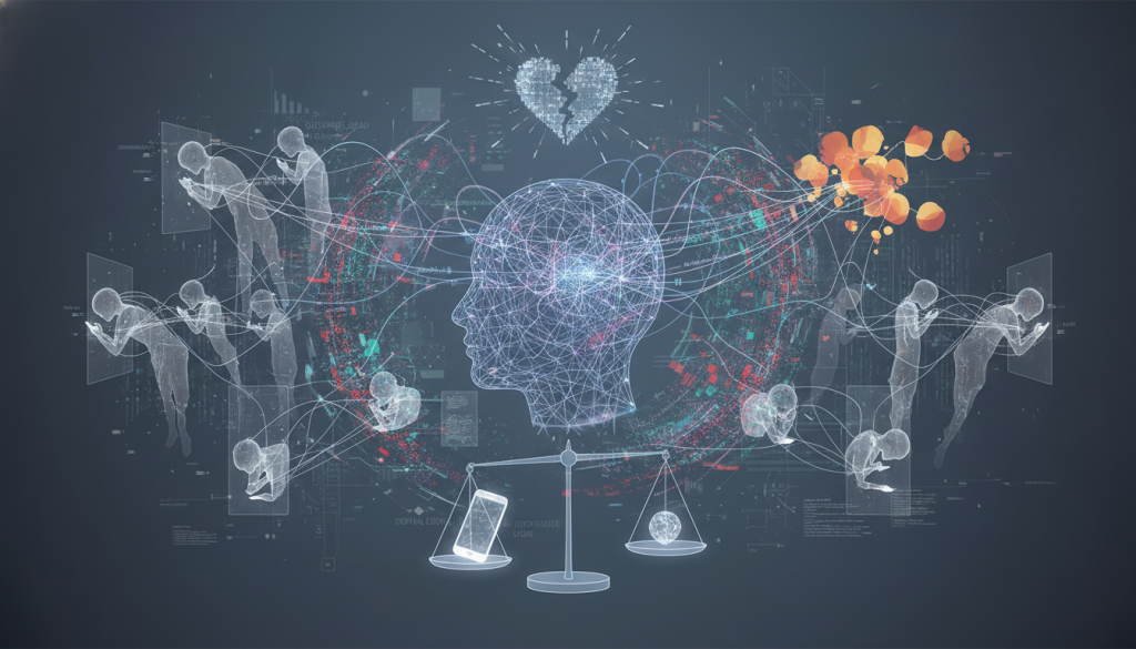 رسم توضيحي للتأثيرات الاجتماعية المرتبطة بأضخم مكتبة أفلام إباحية للبالغين