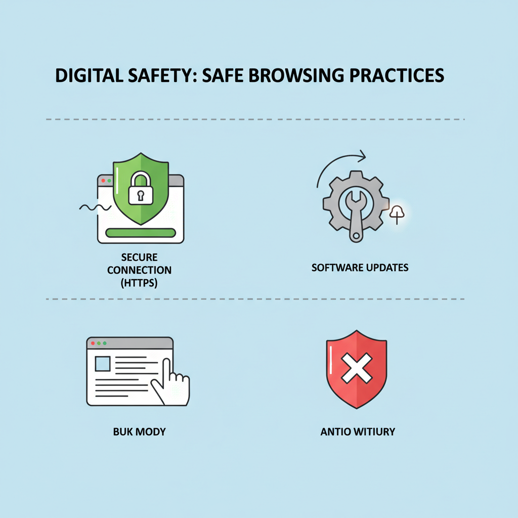 رسم توضيحي للممارسات الآمنة عند استخدام أضخم مكتبة أفلام إباحية للبالغين رسم توضيحي للممارسات الآمنة عند استخدام أضخم مكتبة أفلام إباحية للبالغين