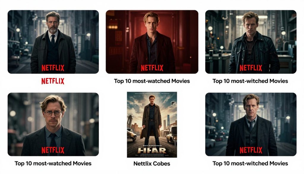 صورة تجمع ملصقات الأفلام الخمسة الأخيرة في قائمة أكثر عشر أفلام متابعة على نتفلكس صورة تجمع ملصقات الأفلام الخمسة الأخيرة في قائمة أكثر عشر أفلام متابعة على نتفلكس