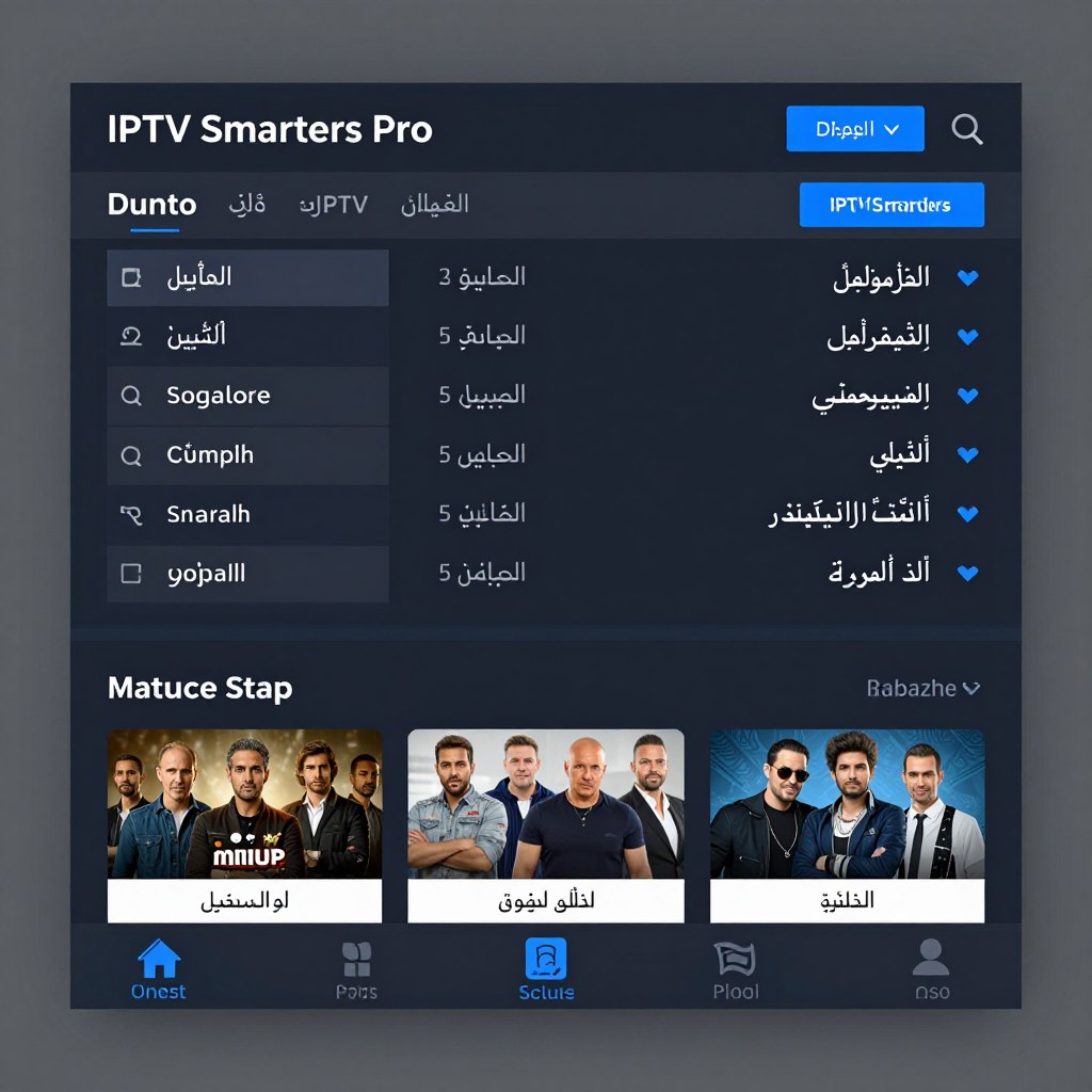 واجهة تطبيق IPTV Smarters Pro واجهة تطبيق IPTV Smarters Pro