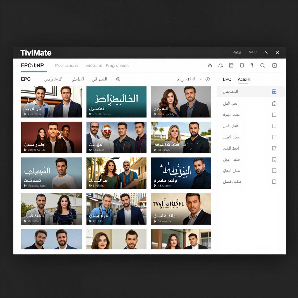 واجهة تطبيق TiviMate المتميزة لمشاهدة IPTV واجهة تطبيق TiviMate المتميزة لمشاهدة IPTV