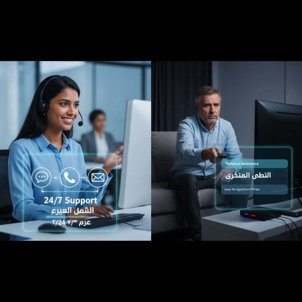 أهمية الدعم الفني المتواصل في اشتراكات IPTV